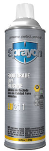 Sprayon LU 211 FOOD GRADE DRY SILICONE LUBE食品级干膜硅质润滑油