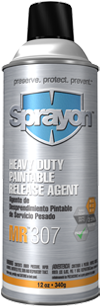 Sprayon MR 307 HEAVY DUTY PAINTABLE RELEASE AGENT强力漆脱模剂