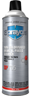 Sprayon SP 705 NON-CHLORINATED BRAKE & PARTS CLEANER不含氯清洁剂